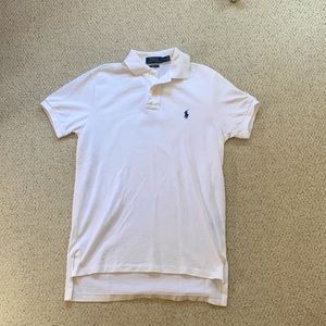 White Custom Fit Polo Ralph Lauren Polo